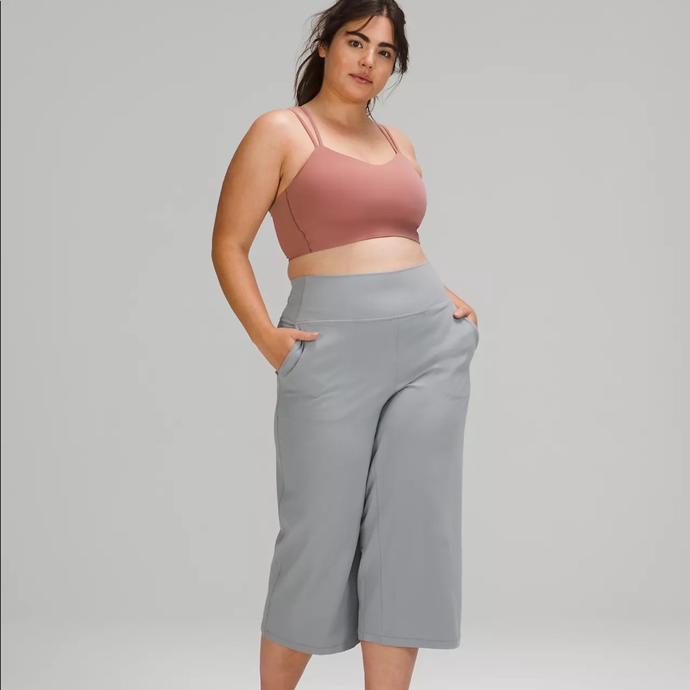 NWT lululemon Align™ High Rise Wide Leg Crop 23" Size 2 & 4 Color: Rhino Grey